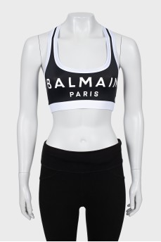 Sports top with brand logo