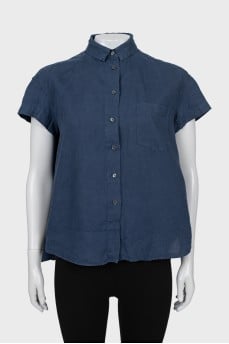Linen A-line shirt