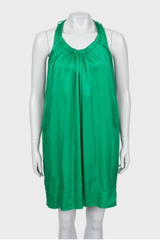 Green loose-fitting sundress