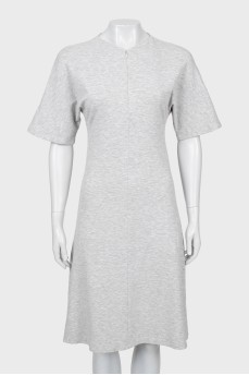 Gray fitted dress