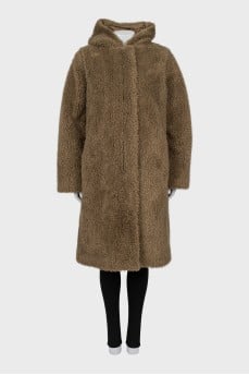 Jacket with eco-fur vest