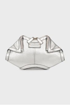 Silver clutch De Manta