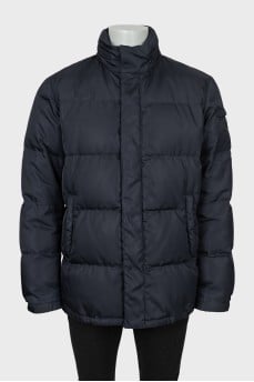 Men's blue down jacket