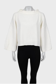 Ribbed wool sweater