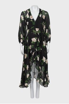 Floral ruffle dress
