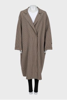 Double breasted coat with tag