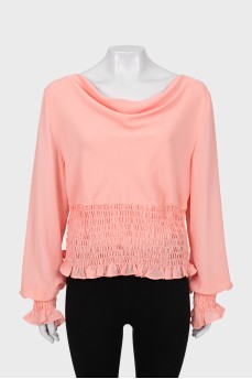 Pink fitted blouse