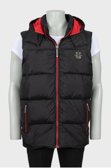 Чоловічий жилет із капюшоном