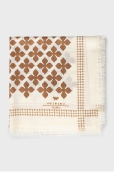 Two-tone printed scarf
