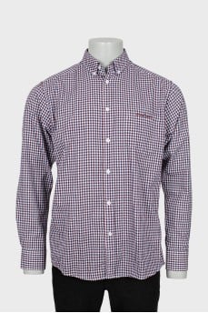 Men's plaid shirt with tag