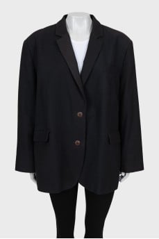 Oversized black jacket
