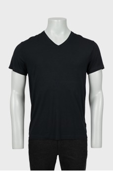 Men's black V-Neck T-Shirt