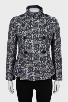 Double-breasted jacket with lurex
