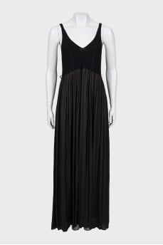 Maxi sundress with knitted top
