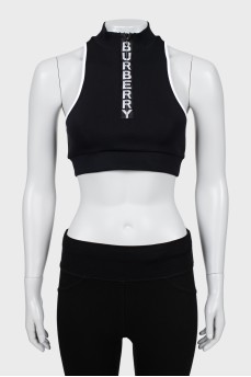 Sports top with zipper