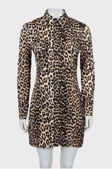 Animal print bodycon dress