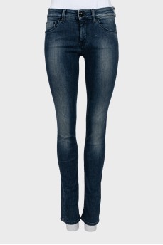 Skinny jeans with skull back