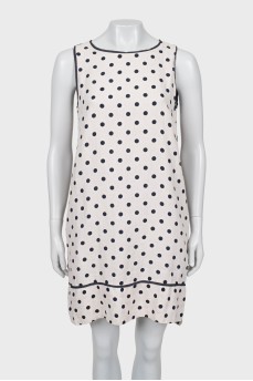A-line dress with polka dots