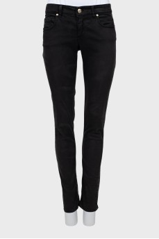 Low rise black jeans
