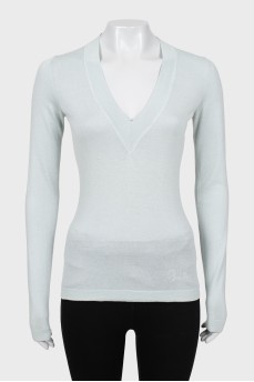 Silk and cashmere pullover