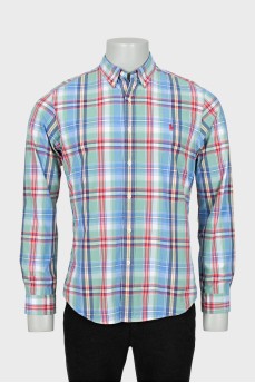 Чоловіча картата сорочка slim fit