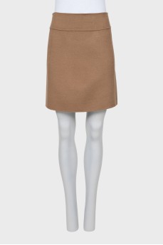 Brown A-line skirt