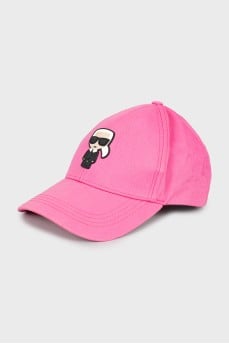 Pink cap with signature patch