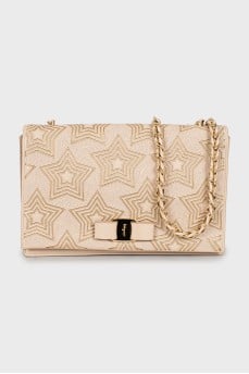Rectangular bag with chain