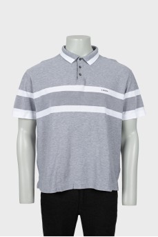 Men's two-tone polo shirt
