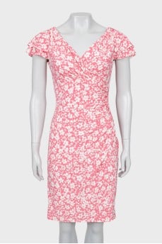 Floral draped dress