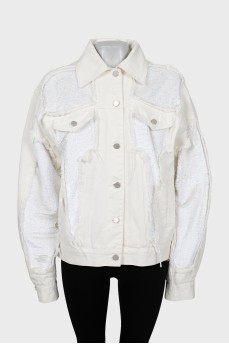 White denim jacket