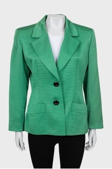 Green fitted jacket
