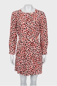 Fitted silk dress