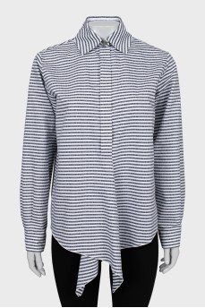 Striped shirt in signature print
