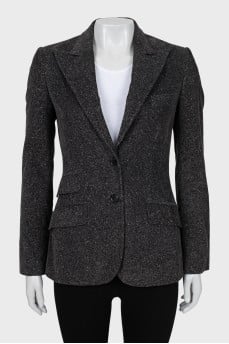 Ribbed fitted jacket