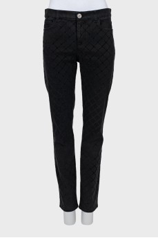 Geometric skinny jeans