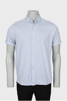 Men's printed short sleeve shirt