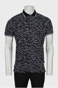 Men's printed polo shirt