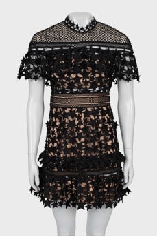Short sleeve fitted dress