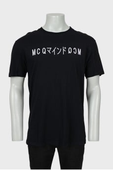 Men's black T-shirt