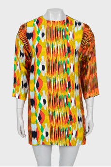 Printed shift dress