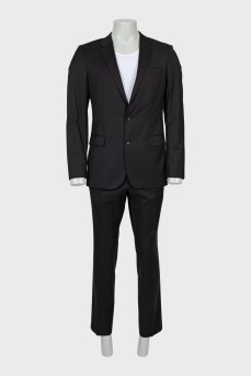 Men's black suit