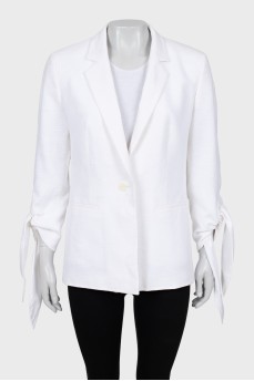 Jacket with tie cuffs