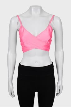Pink top with tie