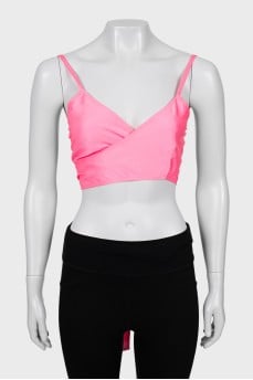 Pink top with tie