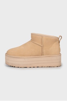 Insulated Ugg Boots Ultra Mini Platform