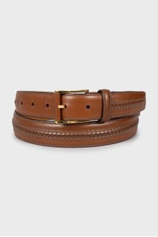 Men's leather belt