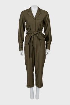 Fitted jumpsuit with tag