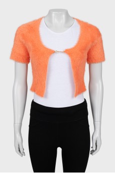 Short pile top with tag