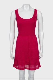 Knitted dress with a pattern